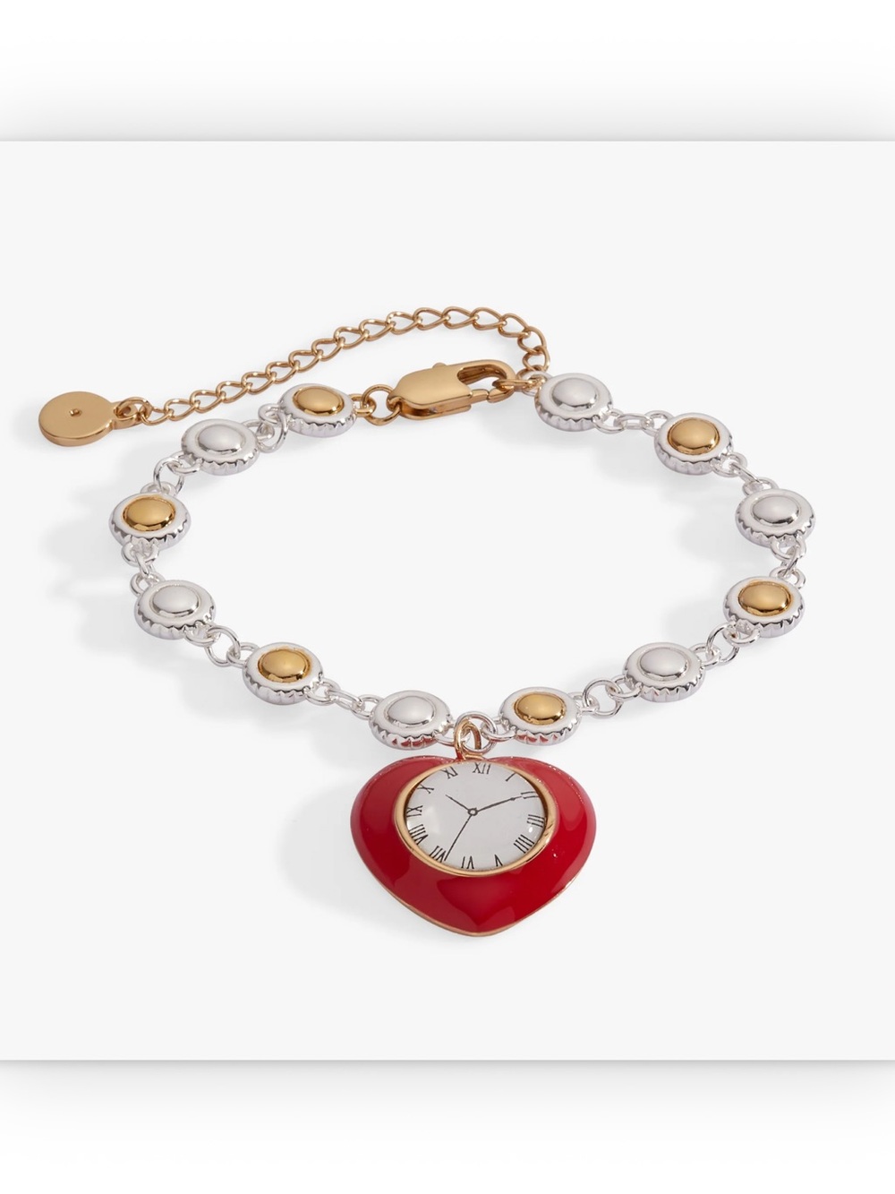 ALEX & ANI The Wizard of Oz Tin Man Linear Bracelet Two Tone NIB